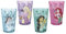 Zak Designs - Lot de 4 gobelets gigognes de 430 ml avec des gobelets en plastique durable, parfaits pour les enfants - Princesses - Belle, Jasmine et Ariel - PYRP-0731