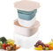 Vigar - Set de 2 Táper Escurridor de Lechuga y Pasta - 29 x 23,5 x 15 cm - Colección Homey - Capacidad 1,5 L y 4,5 L - Escurridor de Cocina con Tapa Hermética y Colador Interior - Rosa y Azul