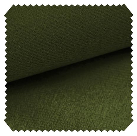 novely® ARTENA - Samtiger Velours-Möbelstoff - Anschmiegsamer Polsterstoff - Robuster Bezugsstoff - Pflegeleichte Meterware 1lfm | Farbe: 40 Olivgrün