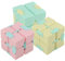 Zerodis 3 Pièces Cube en Plastique Cube Infini Jouet Mat Décompression Jouet Bureau Ménage Jouant pour Adultes Enfants