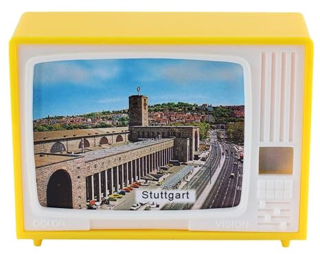 Freak Scene Gucki - klick-Fernseher - Stuttgarter Sehenswürdigkeiten - Stuttgart - gelb