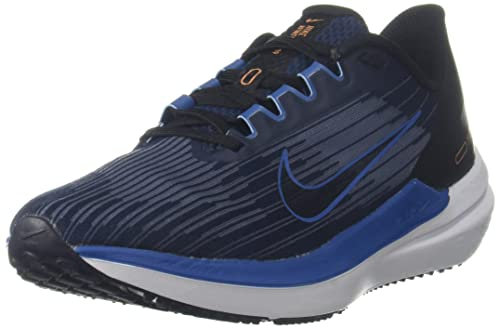 NIKE Zoom Winflo 9 Men's Running Trainers Sneakers Shoes DD6203 (Obsidian/Black/White/Dark Marina Blue 400) UK6 (EU40)