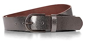 STREET ONE Damen A580694 Ledergürtel, Gun Metal, 85
