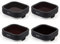 GEPULY Set di 4 filtri per obiettivo della fotocamera ND8 ND16 ND32 ND64 compatibile con GoPro Hero 12 11 10 9 nero, filtri per lenti a densità neutra, filtro ND multi rivestito HD protettivo in vetro