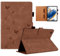LSPCASA Funda Tablet Samsung Tab A8 Patrón De Mariposa Funda Galaxy Tab A8 para Samsung Galaxy Tab A8 2022/2021 SM-X200/X205/X207 Activación/Suspensión Automática Marrón
