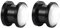 Whoiy Tunnel 12mm Edelstahl, 2 Stück Katzenauge Ohrringe Tunnel Set Schwarz Schrauben Ear Plug Piercing