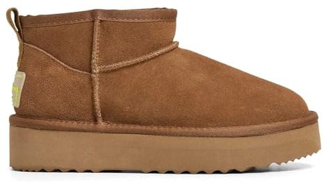 Pepe Jeans Stivaletti Dissy Young in Pelle Marrone