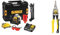 DeWalt - Laser Multilignes 3x360° 12V Li-Ion 2Ah - Niveau Laser Autonivelant 4° sans Fil & Stanley FATMAX Cisaille Aviation Tête Droite Acier Forgé Chromé Double Action de Pivot