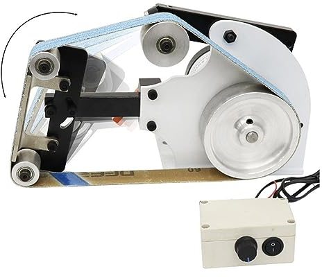Lijadora de banda de velocidad ajustable Mini lijadora de banda DIY de 700W, máquina pulidora, 660x25mm, cinturones de arena, cinturones abrasivos, amoladora, afilador de cuchillos, herramientas para