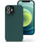 Zuvirelx Glatte Silikon hülle für iPhone 12 Mini, Staubbeständig‌, Slim, Taschentauglich‌ Handyhülle Cover Case für Apple iPhone 12 Mini - Tiefgrün