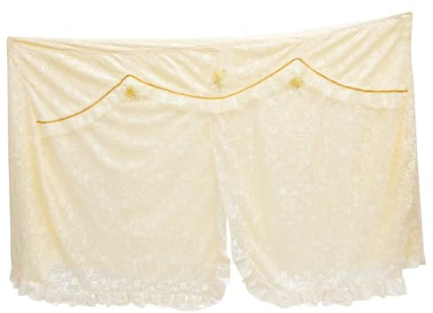 BESTonZON Romantische Klavierabdeckung Aus Spitze Vertikal Künstlerisch Dekoratives Blumenmuster