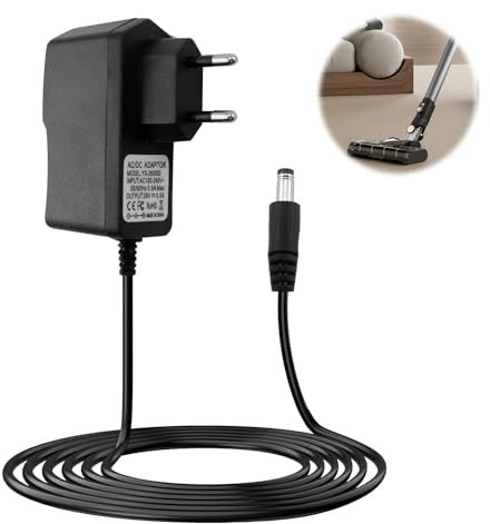 Caricatore 26V per Hoover H-Free 100, Adattatore di Alimentazione per Aspirapolvere Hoover HF122RH, HF122GPT, HF122AH, H-Free 200, HF222UPT, H-Free 500, HF522SFP, H-Free 700, H-Free 800-1,8 m