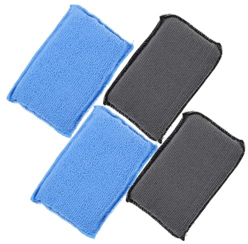 HAWILLOSCH Car Washing Sponge Set 4 Pieces Soft Cleaning Sponges for Vehicle Detailing Window Cleaning and Home Use