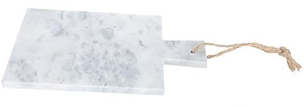 KOCKSHION Plateau De Service Marbre avec Poignée Assiette Ronde pour Conservation Alimentaire Et Décoration