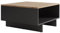 Vicco Couchtisch Luka, Couchtisch mit der Ablage, Anthrazit/Goldkraft Eiche, 60 x 60 cm