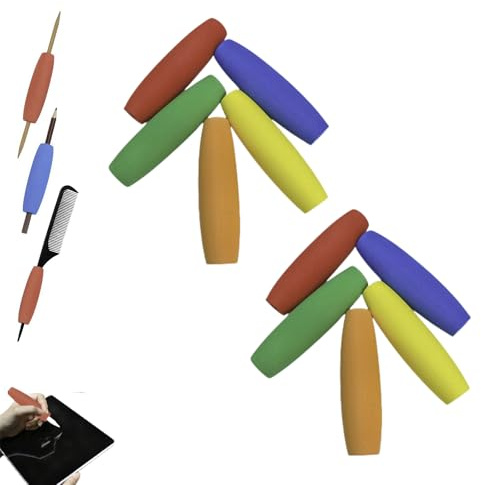 10 Stück Schaumstoff Griffschläuche, Adaptive Utensilien Griffschläuche, Weicher Schaumstoff Utensilien Griff, Griffverdickung Besteck, Rutschfest Schaumschlauch, Für Senioren, Menschen