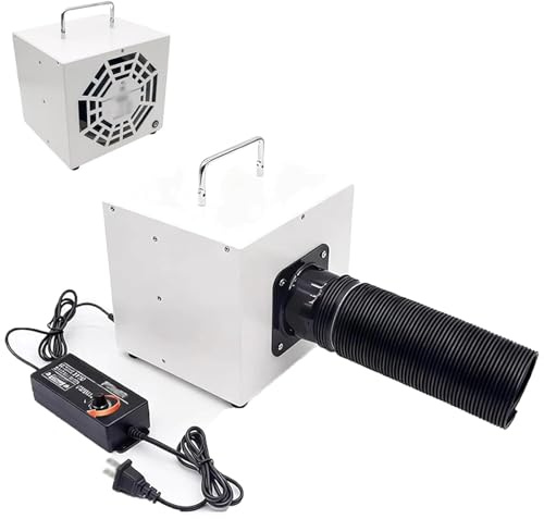 Aspirador de Polvo de Laboratorio de 120 W, Aspirador de sobremesa con rotación de 360°, Filtro Reutilizable, Velocidad Ajustable y Tubo telescópico for Tallado, Pulido y Tallado de Madera y Jade.