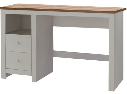 Emerald Schreibtisch mit 2 Schubladen aus Spanplatte Eicheoptik Creme (BxTxH) 120x50x76 cm