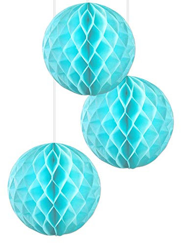 EinsSein 3 x Honeycomb WABENBÄLLE Supreme Mint DM 30cm Hochzeit Wedding Wabenball Dekoration Lampion