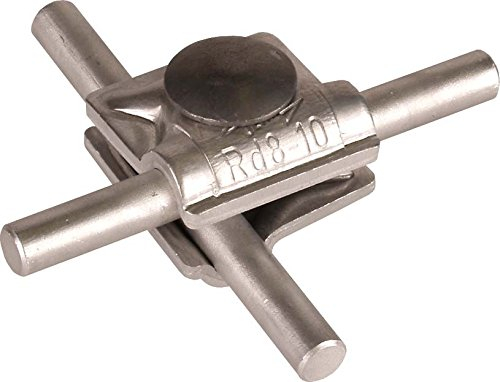 Dehn 390061 Dreistockklemme Anschluss MV Schraube Flach Rund 8 – 10 mm Aluminium