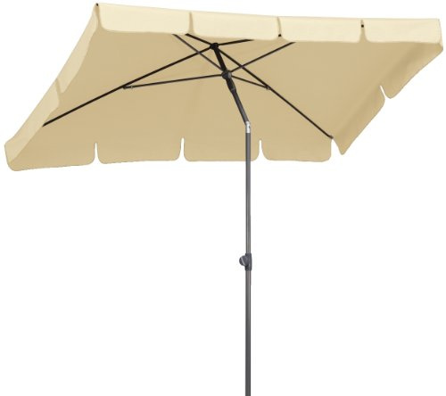 Schneider 755-02 Sonnenschirm Aquila, natur, 225x120 cm rechteckig, Gestell Stahl, Bespannung Polyester, 3.6 kg