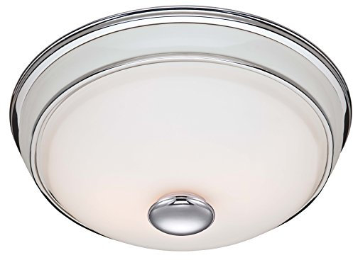 Hunter 81021 Ventilation Victorian Bathroom Exhaust Fan and Light Combination, Silver (Bathroom Vent Fan, Exhaust Fan) by Hunter Fan Company