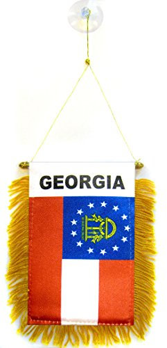AZ FLAG - Wimpel Georgia - 15x10 cm - Georgische Bundesstaat Mini Flagge 10 x 15 Cm - Auto Pennant Spezielle Auto