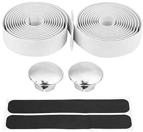 Lenkerband Fahrrad, Fahrrad Lenker Band Handlebar Tape,1 Paar Kohlefaser Mountainbike Rennrad Radfahren Griff Grip Bar Band Wrap mit Endkappen