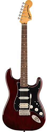 Squier Classic Vibe 70s Stratocaster E-Gitarre, mit 2 Jahren Garantie, Walnuss, Lorbeer-Griffbrett
