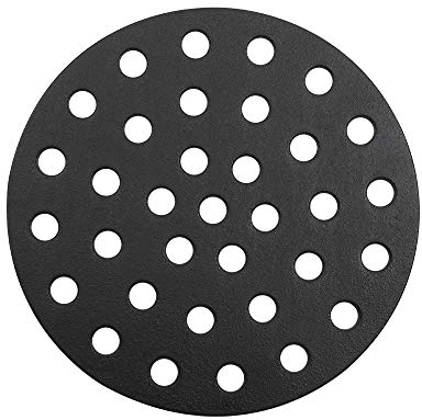 Dracarys 26,7 cm Gusseisen-Holzkohlerost, Grill-Hochhitze-Holzkohleplatte, passend für Kamado Joe Classic Weber Smokey Joe Fire Grate Pit Boss Grillteile Holzkohlerost Ersatzteile - 26,7 cm