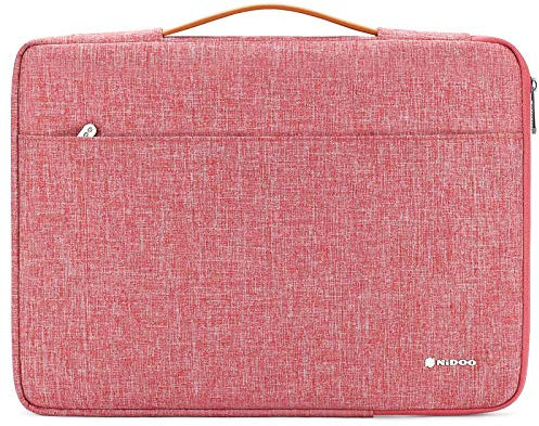 NIDOO Red Laptop Sleeve Case for Surface Laptop 3/14 Chromebook S330 / ThinkPad A485 E485 E490 T480s / HP ProBook 645 G4 / Acer Swift 5 7