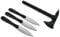 KOSxBO XXL Set Thor Tactical Tomahawk Axt - Wurfmesser - inklusive Holster und Etui schwarz - Throwing Knife Black