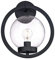6580440 Einflammige Wandleuchte Palm Beach von Westinghouse Lighting für Außenbereiche, Ausführung in strukturiertem Schwarz mit klarem Antikglas