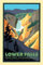 Sticker-Designs 10cm! Klebe-Folie Wetterfest Made-IN-Germany Vintage Art Lower Falls Yellowstone national Park usa UV&Waschanlagenfest Auto-Aufkleber Profi-Qualität! F811