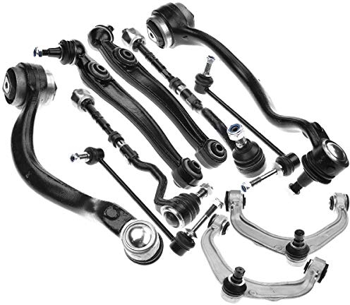 Frankberg 6x Querlenker+2x Axialgelenk+2x Koppelstange Vorne Kompatibel mit X5 E70 Alle Motoren SUV 2006-2013 X6 E71 E72 Alle Motoren SUV 2007-2014 Replace# 31126771893