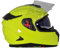 BHR Full Face Motorradhelm mit Doppelvisier 813 RACE | Full Face Motorradhelm ECE homologiert mit Sonnenblende | Mann/Frau | FLUO GELB | L