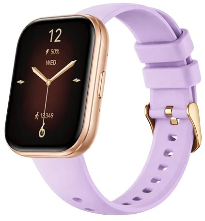Revono IW5 Smartwatch Damen 1,75 TFT, Fitness Tracker, Lilac & Gold Mesh