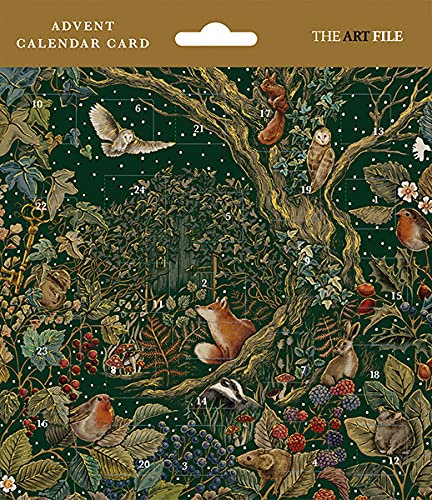 Traditional Secret Garden Advent Calendar - 24 Door Woodland Wildlife Design