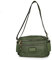 PAYMA - Damen Schultertaschen. Umhängetasche Wasserabweisend Crossbody. Innen und Außentaschen mit Reißverschluss. Täglicher Gebrauch, Reisen, Sport. Farbe: Militärgrün