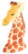 tooloflife Brillenhalter aus Holz, geschnitzt, für Sonnenbrillen, Tierform, Geschenk für Kinder, Freunde (Giraffe)