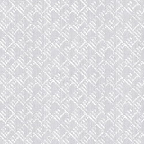 TexStyle G56580 Papier peint Motif bloc Gris clair