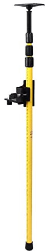 Okuyonic Laser Telescopic Pole, Laser Levels Aluminum Alloy Laser Telescopic Pole Easy to Fix Leveling Telescoping Pole Standard Thread High Load Capacity for Line Lasers