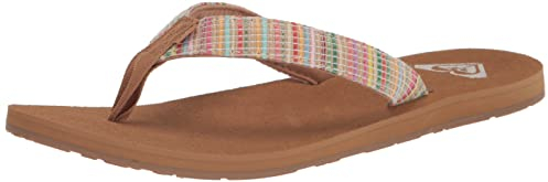 Roxy Damen Porto Raffia Sandale, Multi Core, 37 EU