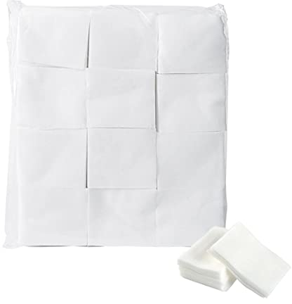 1200 Uds almohadillas de algodón removedor de maquillaje almohadillas cuadradas no tejidas de algodón cosmético toallitas de algodón para tatuaje maquillaje cuidado facial