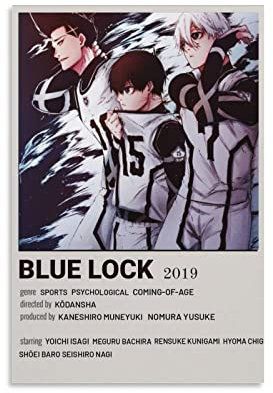 Rudd Filmposter, Leinwanddruck, Motiv: Blue Lock, modernes Familienschlafzimmer, Wohnzimmer, Dekoration, 30 x 45 cm, 6 Stück