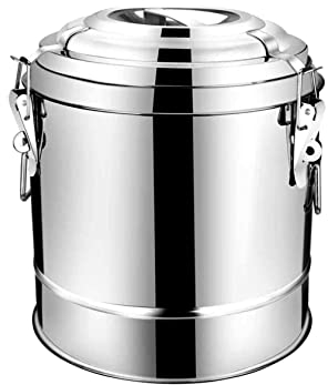 YYUINU Recipiente Termico, Termo para Comida Caliente Barril, Acero Inoxidable 304, Mantiene La Comida Caliente, Varios Tamaños Disponibles,40L(Outer Diameter 40cm×Outer Height 45cm)