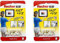 fischer - Cuelga fácil fija cuadros para colgar cuadros sin agujeros, 12 uds, Color Blanco (Paquete de 2)