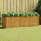 Willood Hochbeet 280x80x80 cm Cortenstahl