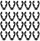 Armastuse Cable Clips, Pack of 20 Microphone Clips, for Lanyard, Clips for Securing Cables Arm Pole Ties (Black)
