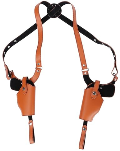 Schulterholster, PU-Leder Schulterholster Vertikale, Schulterholster Pistole, Waffenholster, Vertikale Echtes Leder Schulterholster Für 1911 92 96 G45 43 Die Rechte Und Linke Hand